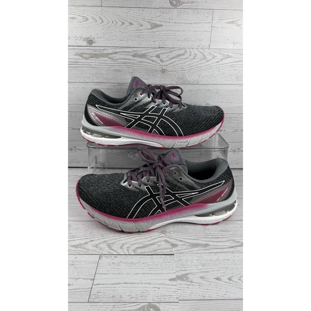 ASICS GT-2000 10 Gray Pink Running Shoes Athletic Womens Sz 10 Wide #531